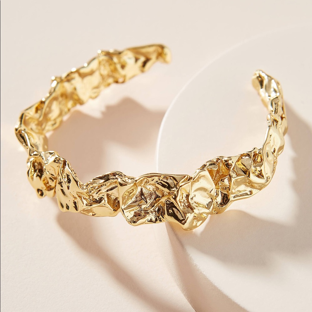 AMBER SCEATS 24K ADJUSTABLE CUFF BRACELET
